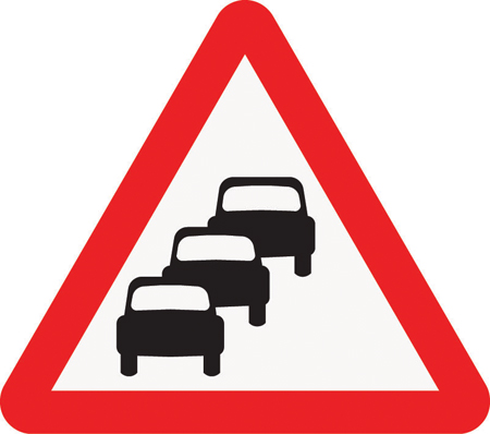 Traffic Queues Likely Warning Sign Markings By Thermmark