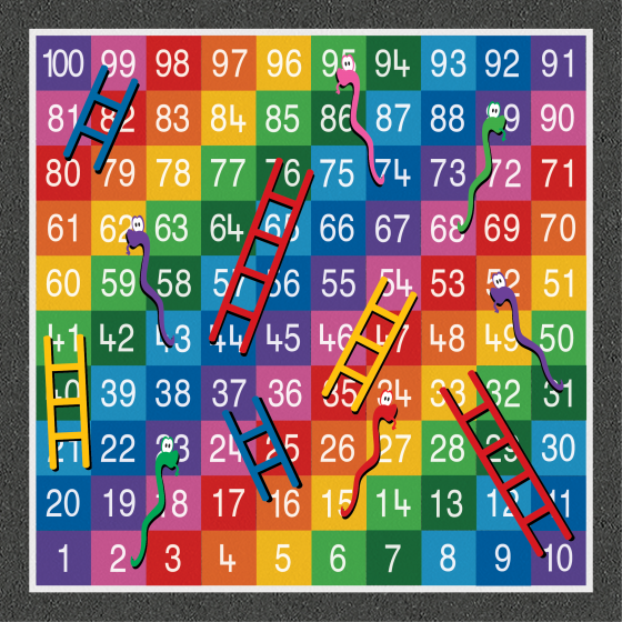 Hopscotch Outline Multi Coloured Numbers Markings By Thermmark