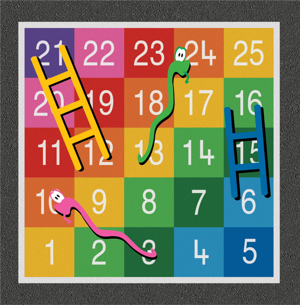 TMG003-25LF Snakes & Ladders 1-25 Large Full Solid | Thermmark ...